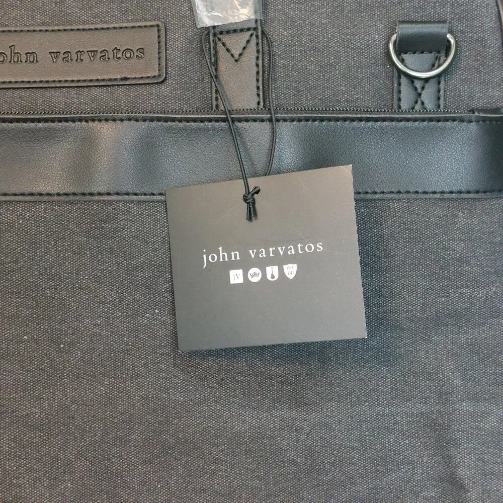NWT John Varvatos Canvas Laptop Bag